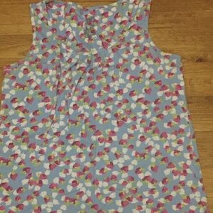 Blue sleeveless sleep top